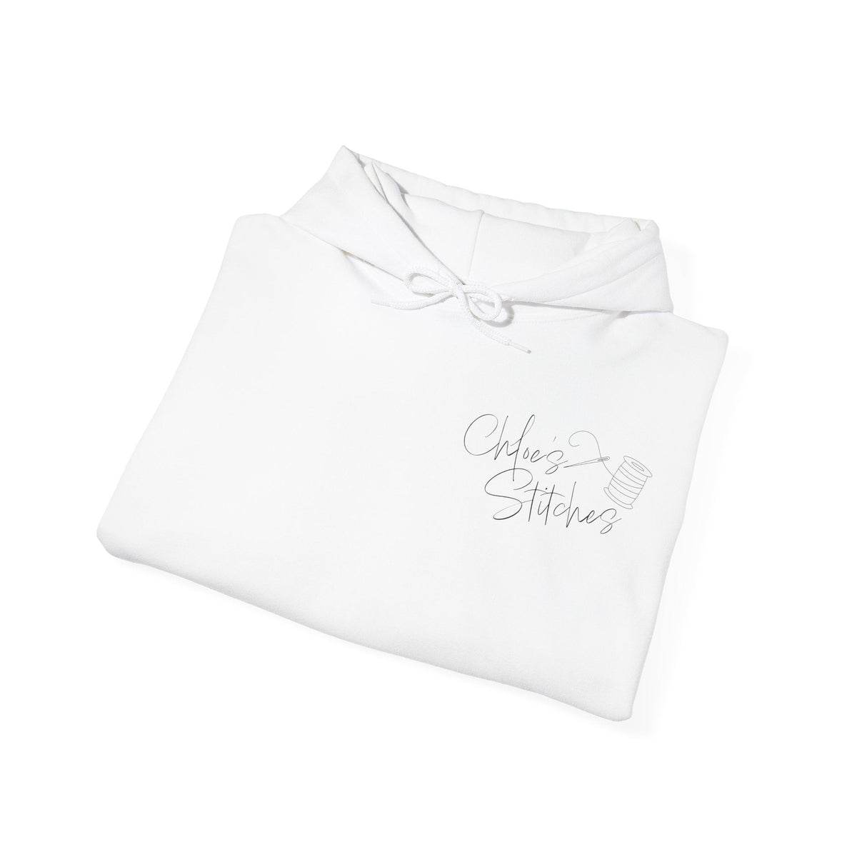 Chloe's Stitches Black Print FRONT ONLY Gildan Hooded product image 2