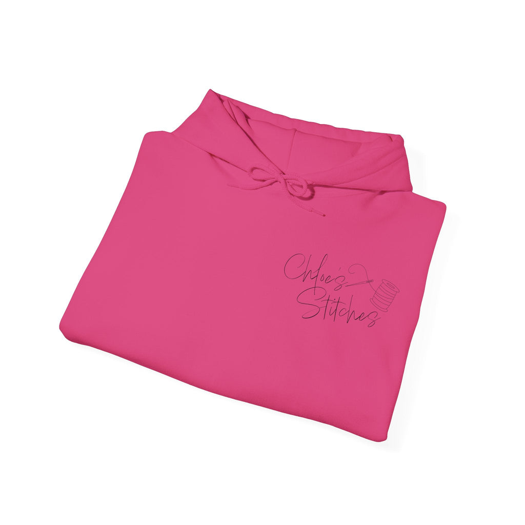 Chloe's Stitches Black Print FRONT ONLY Gildan Hooded product image 9