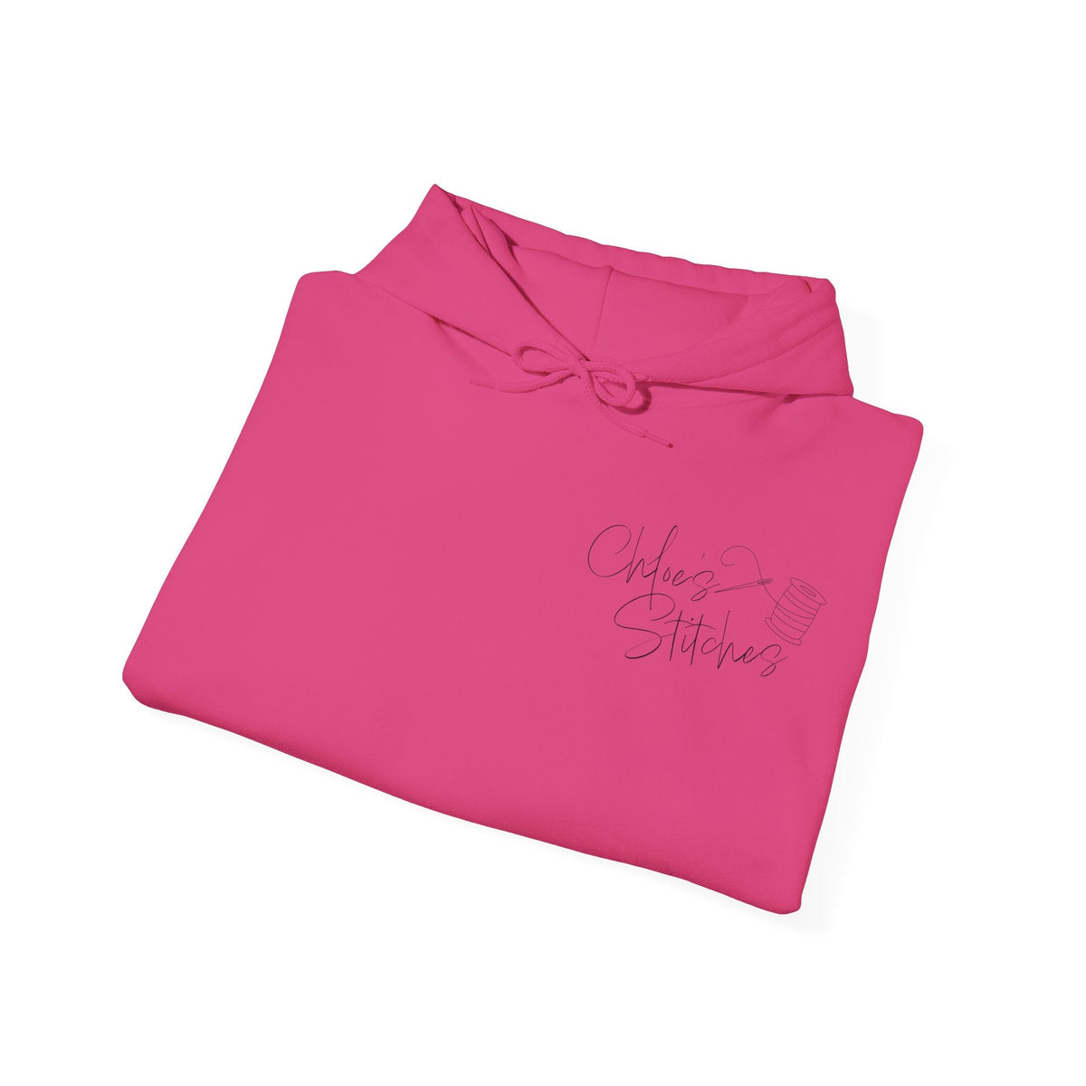 Chloe's Stitches Black Print FRONT ONLY Gildan Hooded product image 9