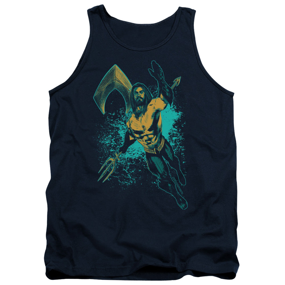 Aquaman Movie - Make A Splash Adult Tank Top