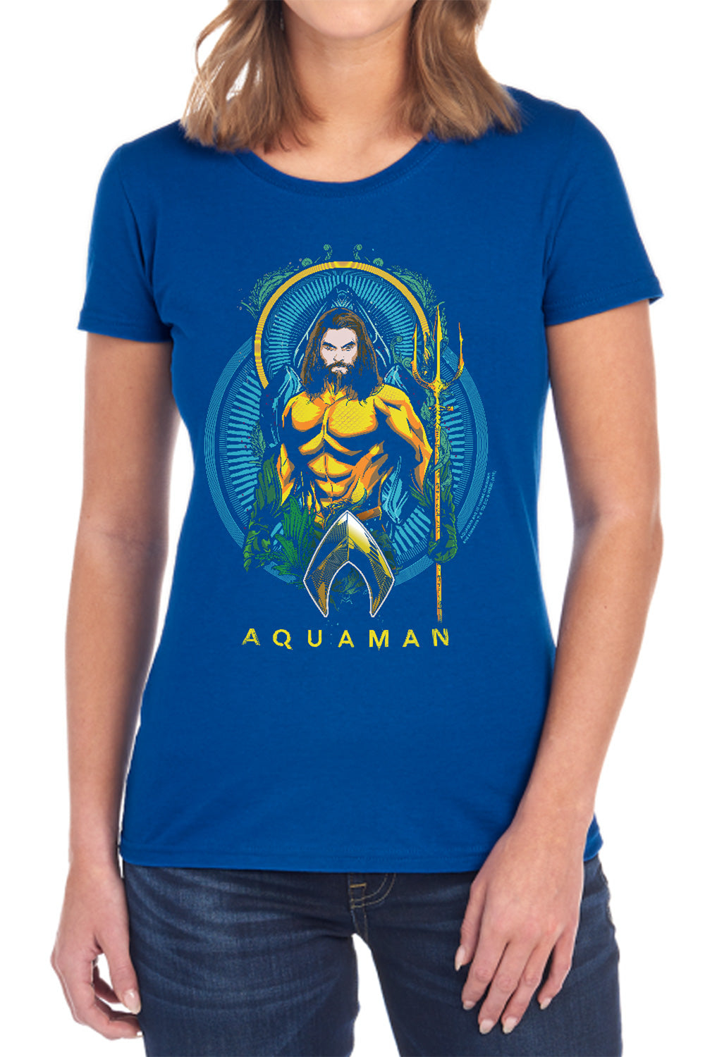 Aquaman Movie - Aqua Nouveau Women's Short Sleeve product image 1