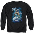Aquaman Movie - Swimming With Sharks Adult Crewneck product image 1