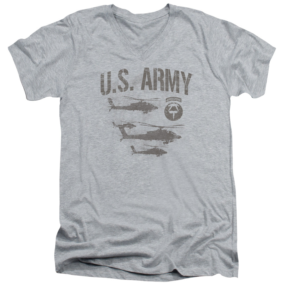 Army - Airborne Adult Slim Fit V Neck Cotton product image 1