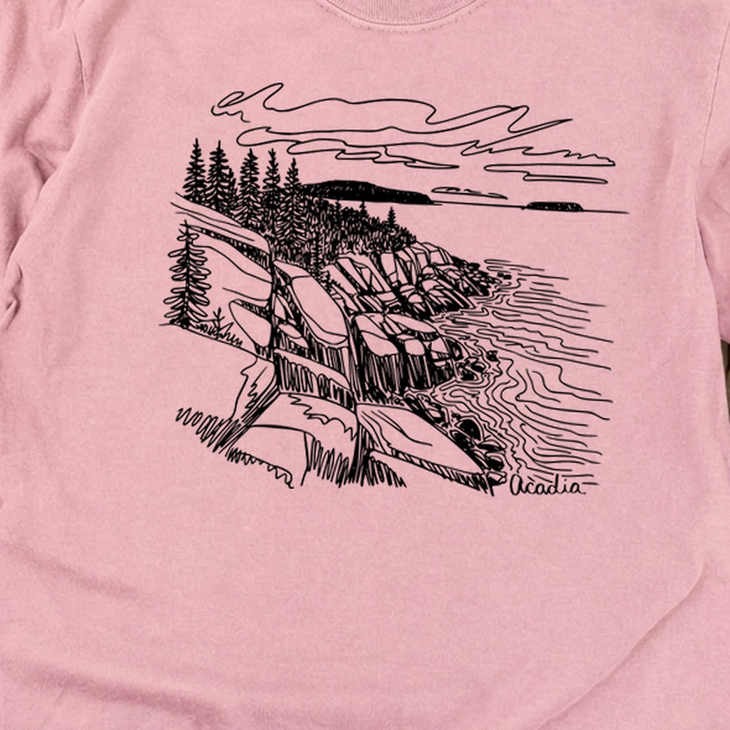 Acadia Line Drawing Cotton Long Sleeve product image 8
