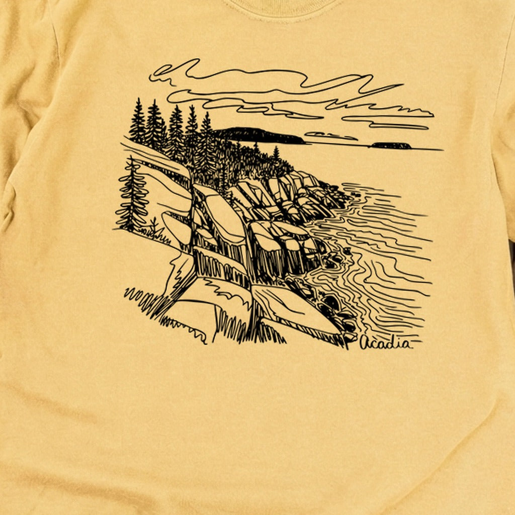 Acadia Line Drawing Cotton Long Sleeve product image 12