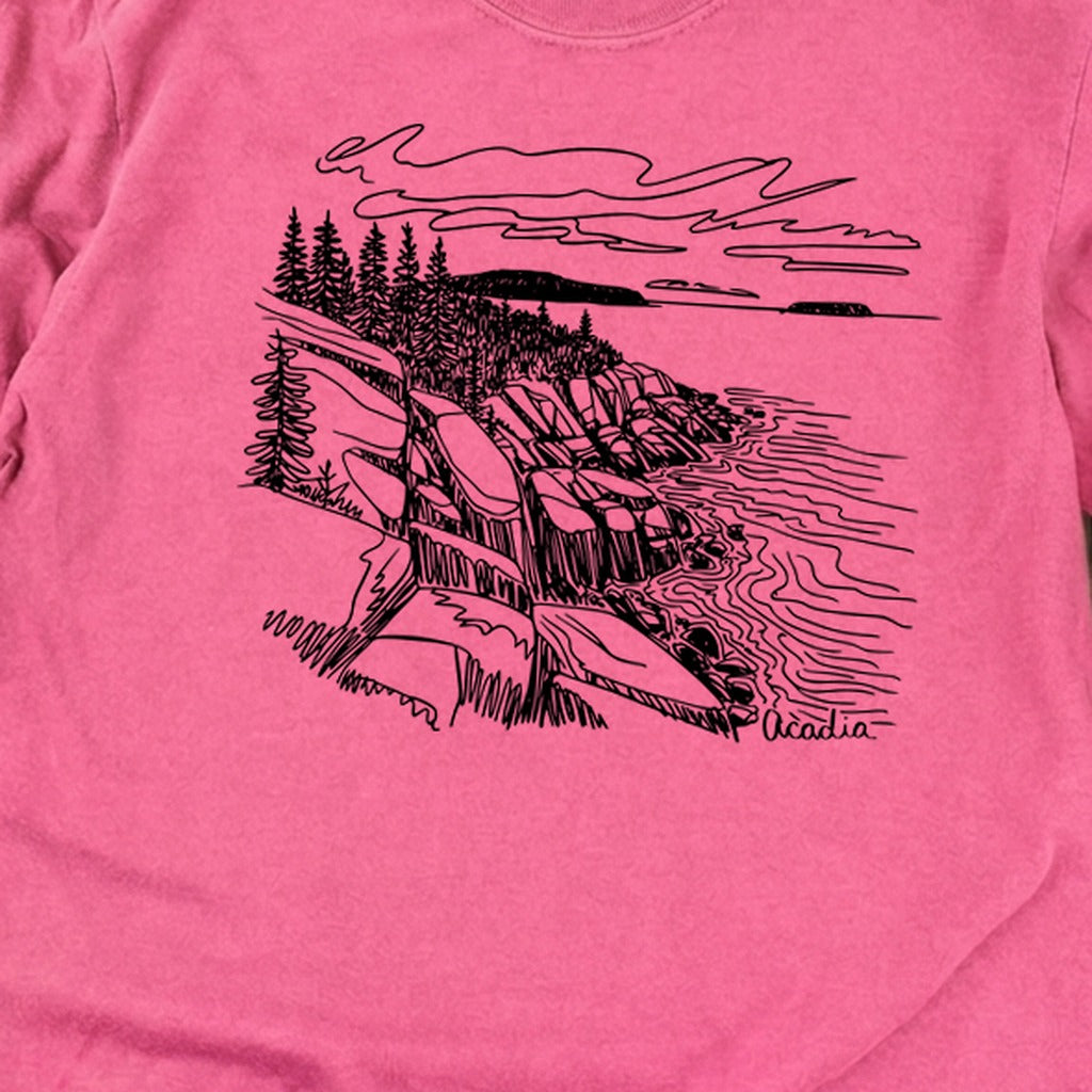 Acadia Line Drawing Cotton Long Sleeve product image 18