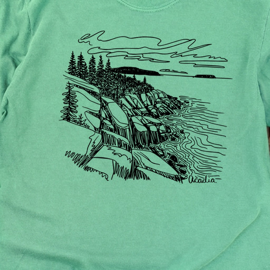 Acadia Line Drawing Cotton Long Sleeve product image 22