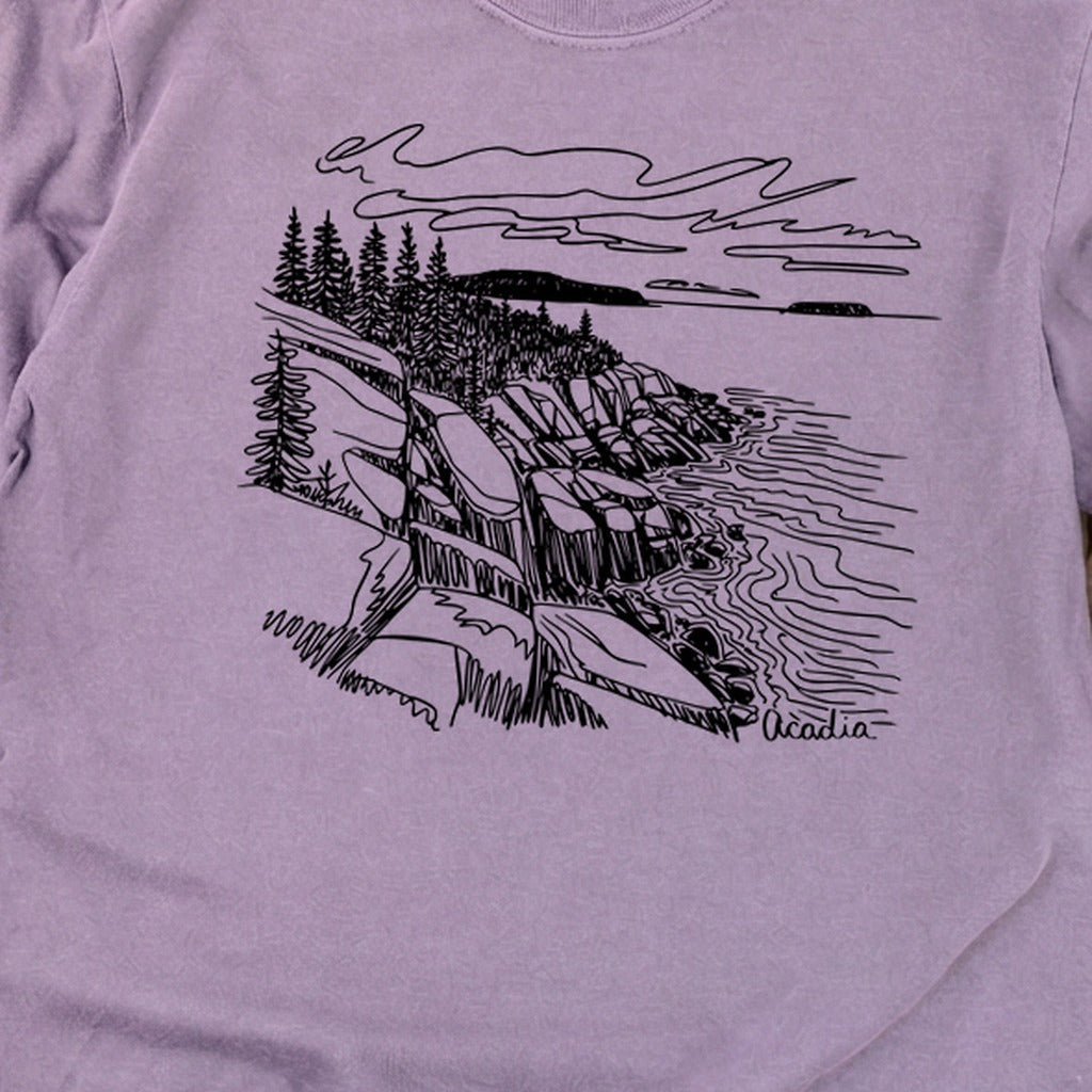 Acadia Line Drawing Cotton Long Sleeve product image 26