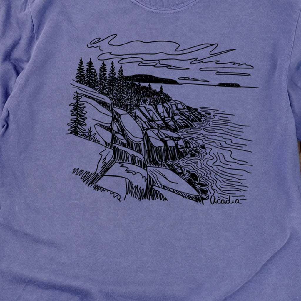 Acadia Line Drawing Cotton Long Sleeve product image 30