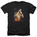 Bruce Lee - Yellow Jumpsuit Adult Regular Fit Heather Short product image 1