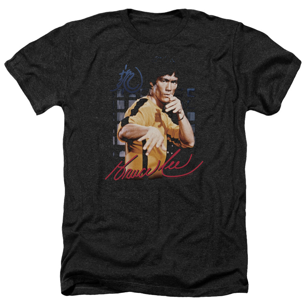 Bruce Lee - Yellow Jumpsuit Adult Regular Fit Heather Short product image 1