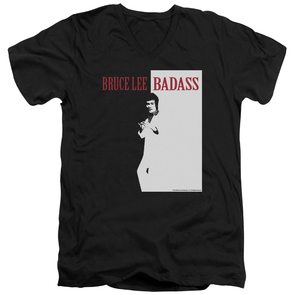 Bruce Lee - Badass Adult Slim Fit V Neck Cotton product image 1