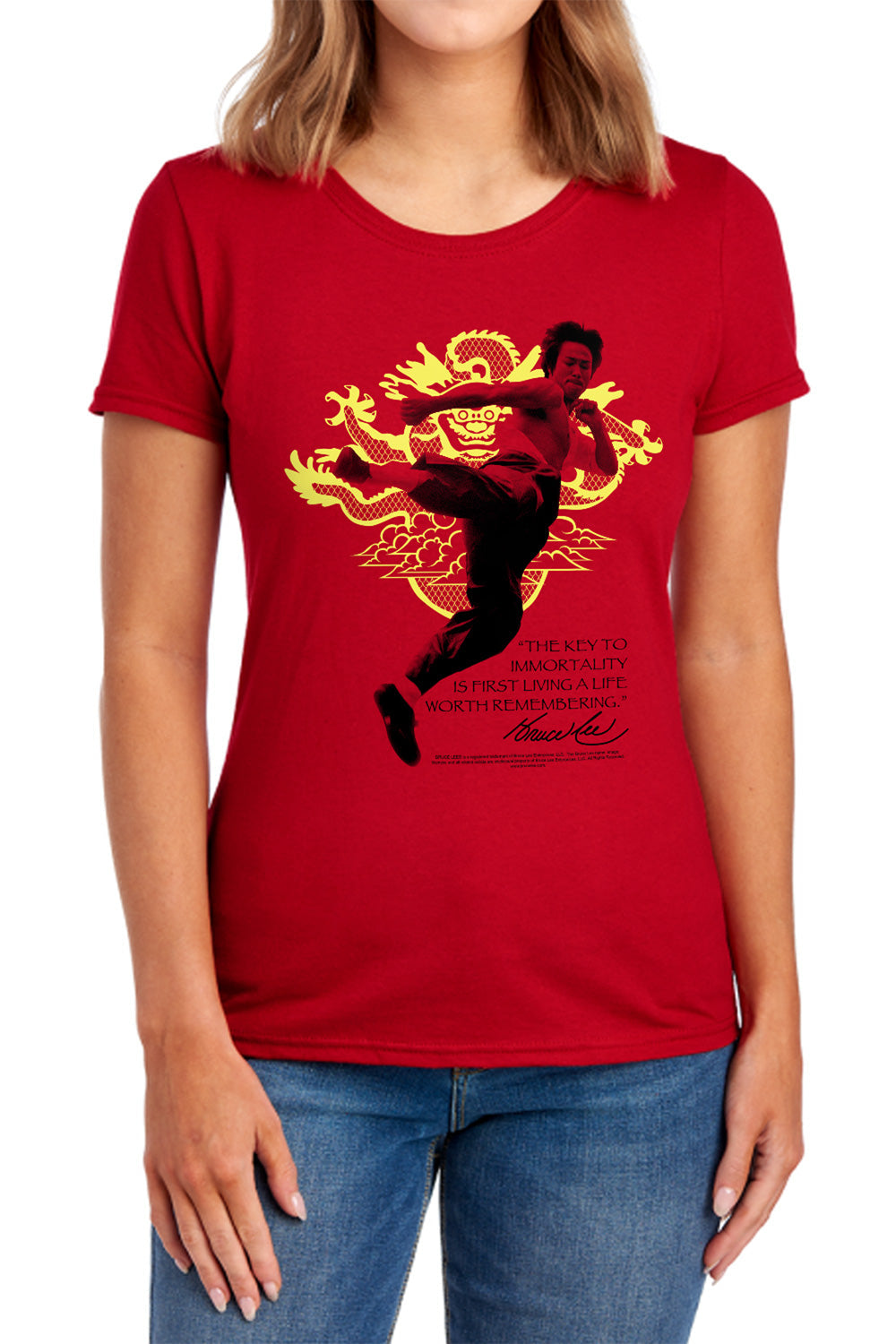 Bruce Lee - Immortal Dragon Women's Short Sleeve product image 1