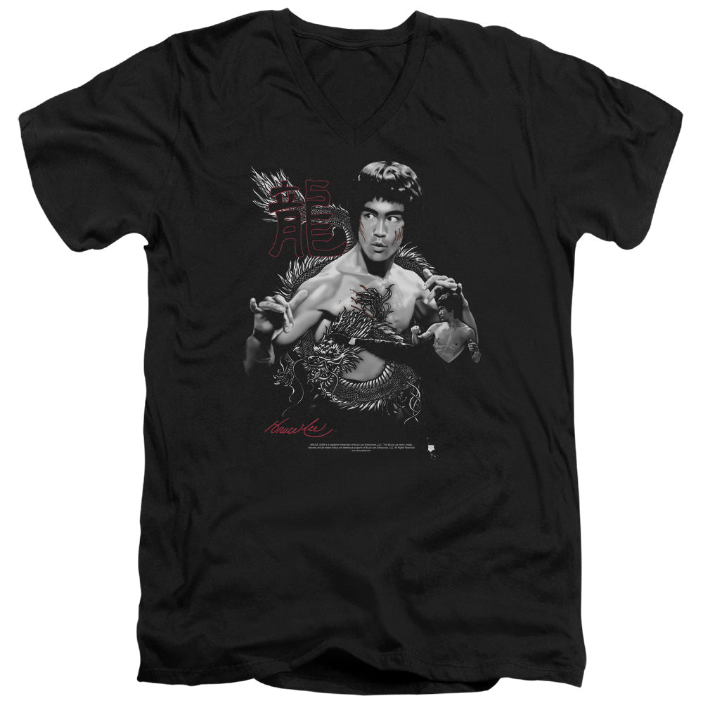 Bruce Lee - The Dragon Adult Slim Fit V Neck Cotton product image 1
