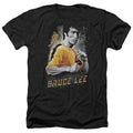 Bruce Lee - Yellow Dragon Adult Regular Fit Heather Short product image 1