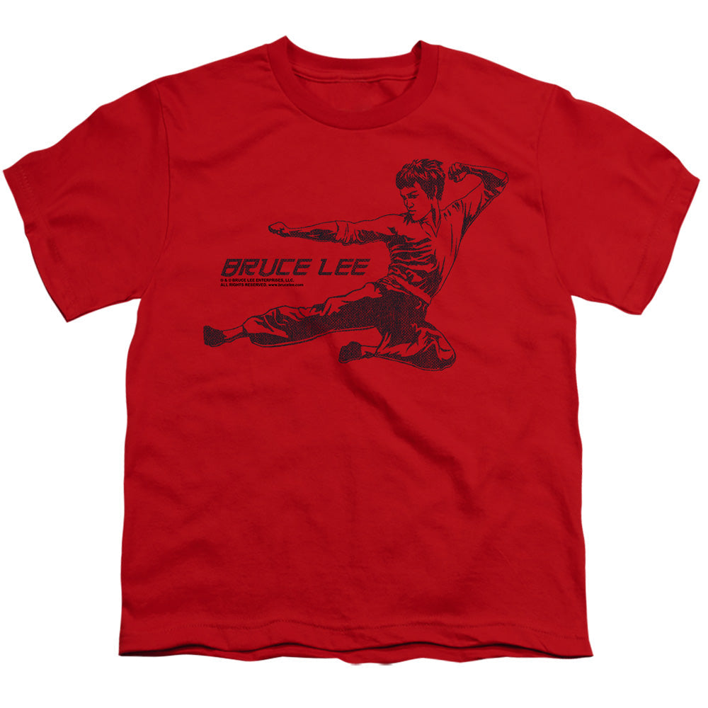 Bruce Lee - Line Kick Youth Short Sleeve product image 1