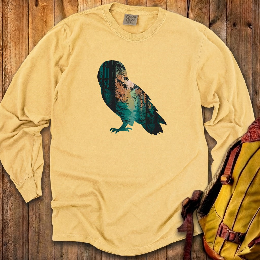 Barn Owl Silhouette Cotton Long Sleeve product image 11