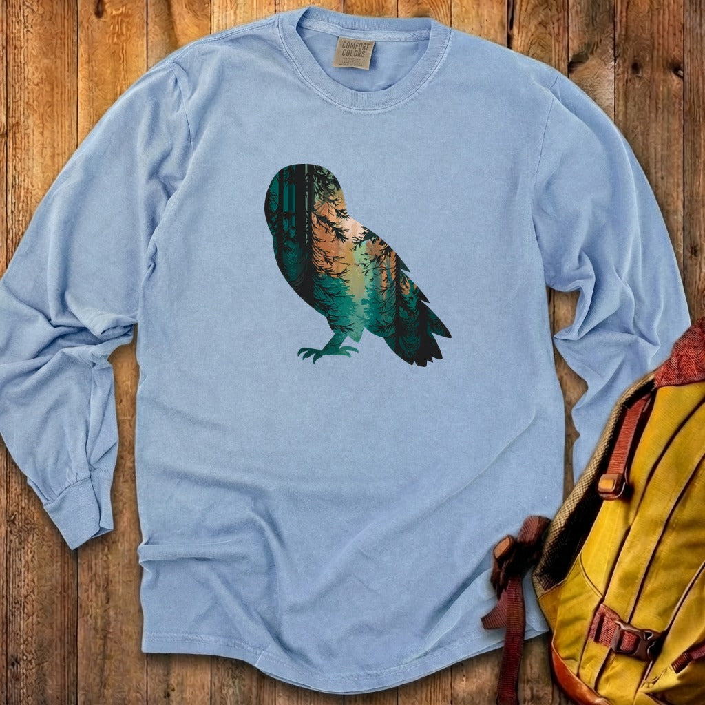 Barn Owl Silhouette Cotton Long Sleeve product image 13