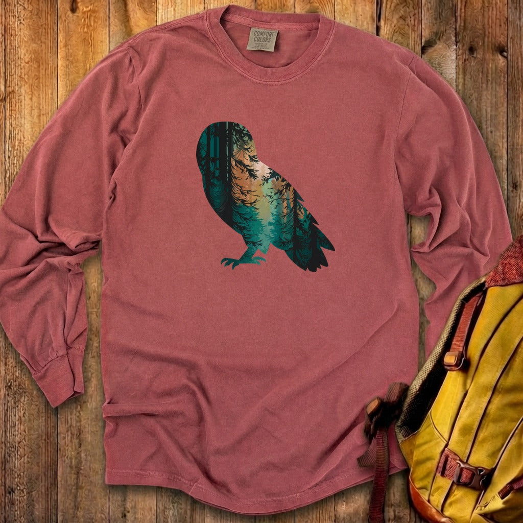 Barn Owl Silhouette Cotton Long Sleeve product image 15