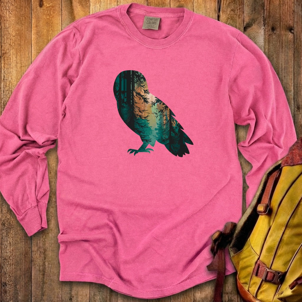 Barn Owl Silhouette Cotton Long Sleeve product image 17
