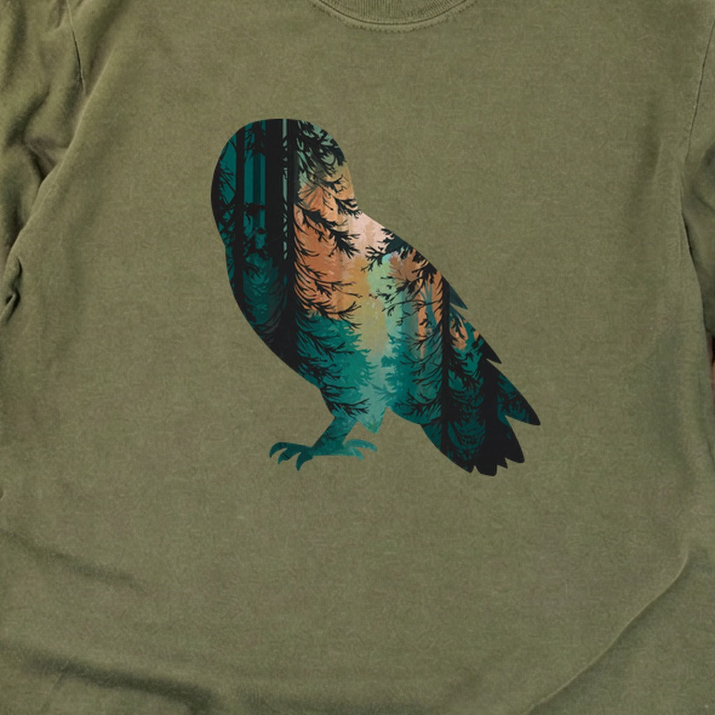 Barn Owl Silhouette Cotton Long Sleeve product image 2