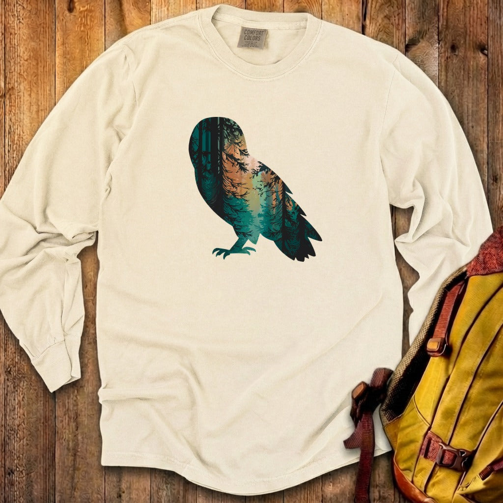 Barn Owl Silhouette Cotton Long Sleeve product image 21