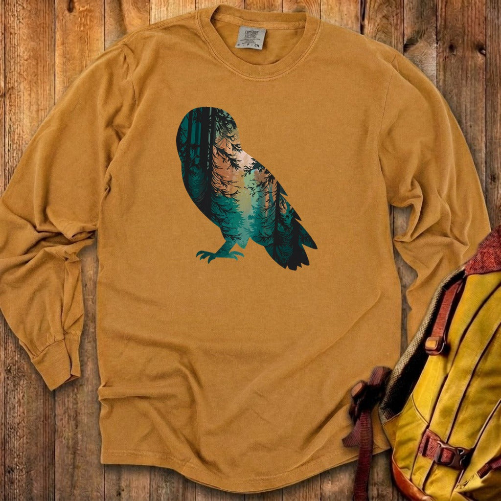 Barn Owl Silhouette Cotton Long Sleeve product image 23