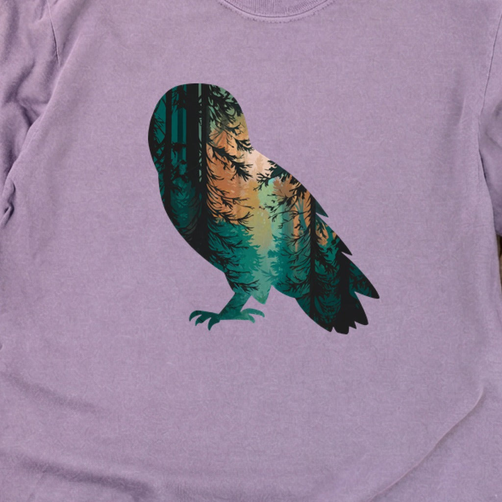 Barn Owl Silhouette Cotton Long Sleeve product image 26