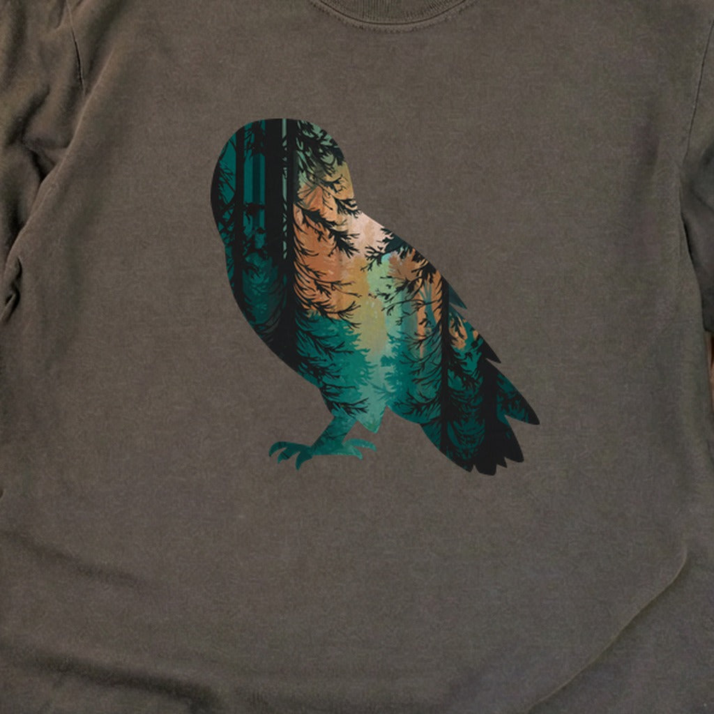 Barn Owl Silhouette Cotton Long Sleeve product image 28