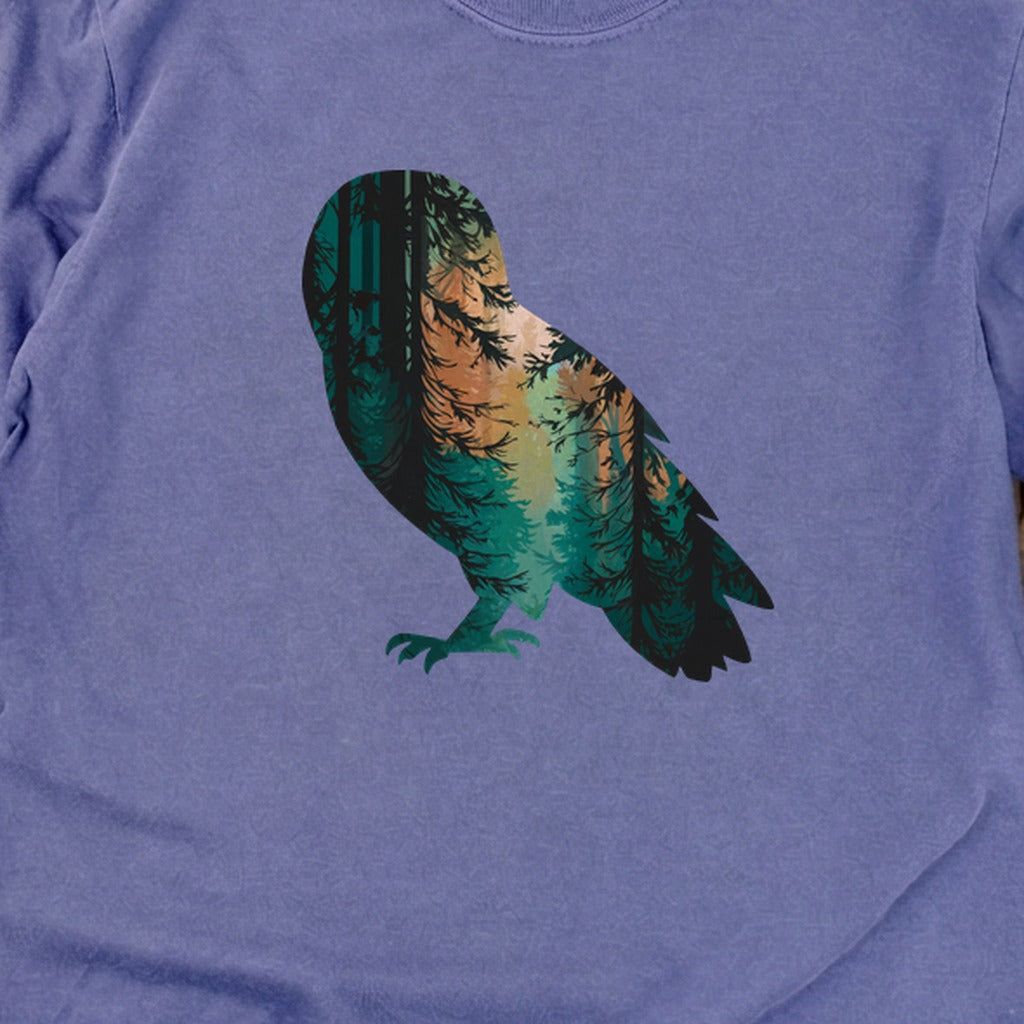Barn Owl Silhouette Cotton Long Sleeve product image 30