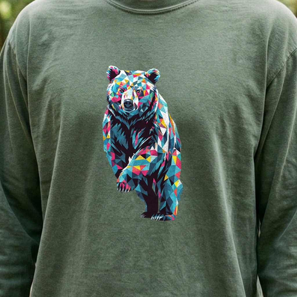 Bear Mosaic Cotton Long Sleeve product image 4