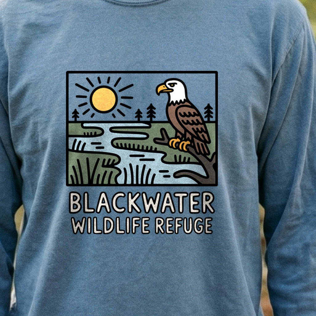 Blackwater National Wildlife Refuge Eagle Cotton Long Sleeve product image 3