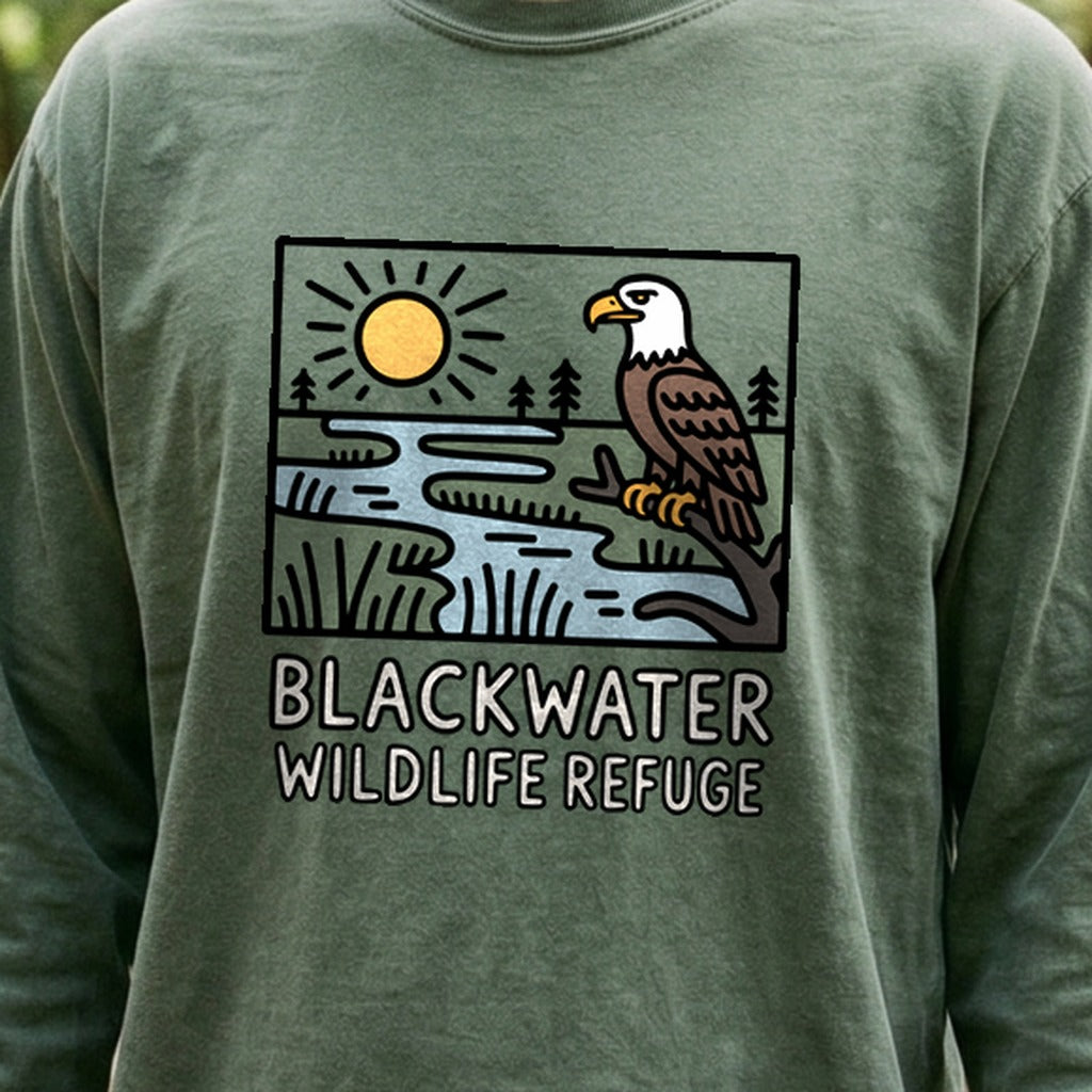 Blackwater National Wildlife Refuge Eagle Cotton Long Sleeve product image 4