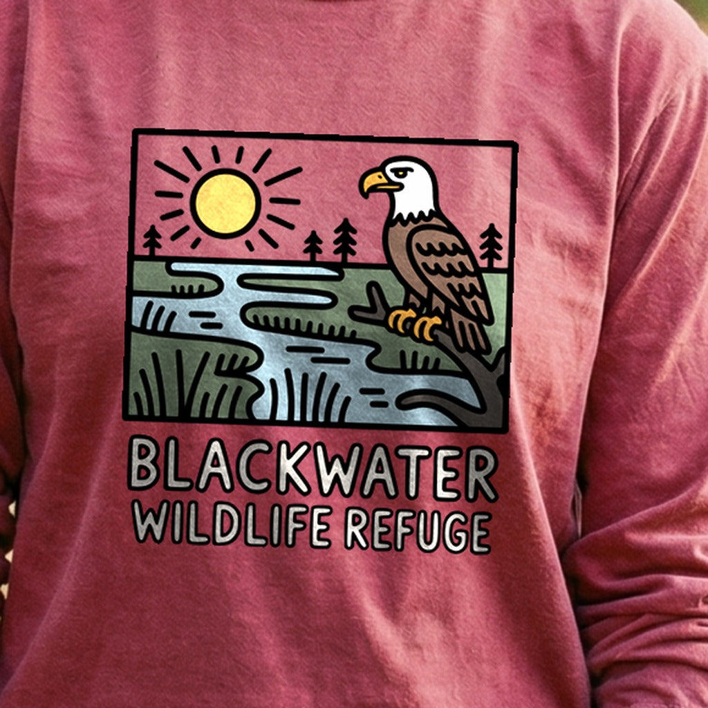 Blackwater National Wildlife Refuge Eagle Cotton Long Sleeve product image 5