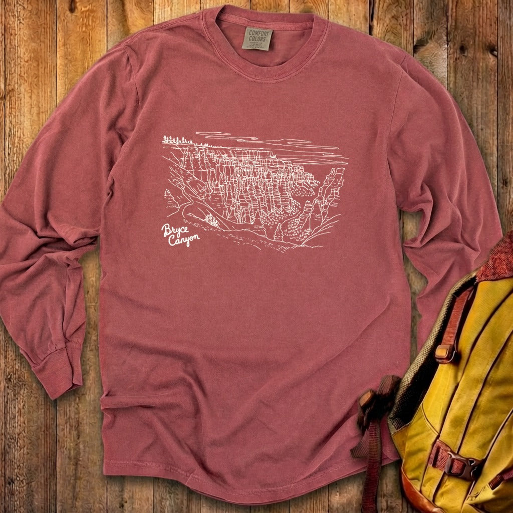 Bryce Line Drawing Cotton Long Sleeve product image 15