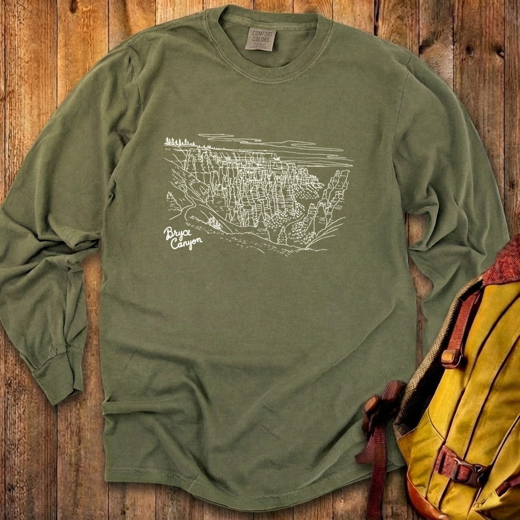 Bryce Line Drawing Cotton Long Sleeve product image 19
