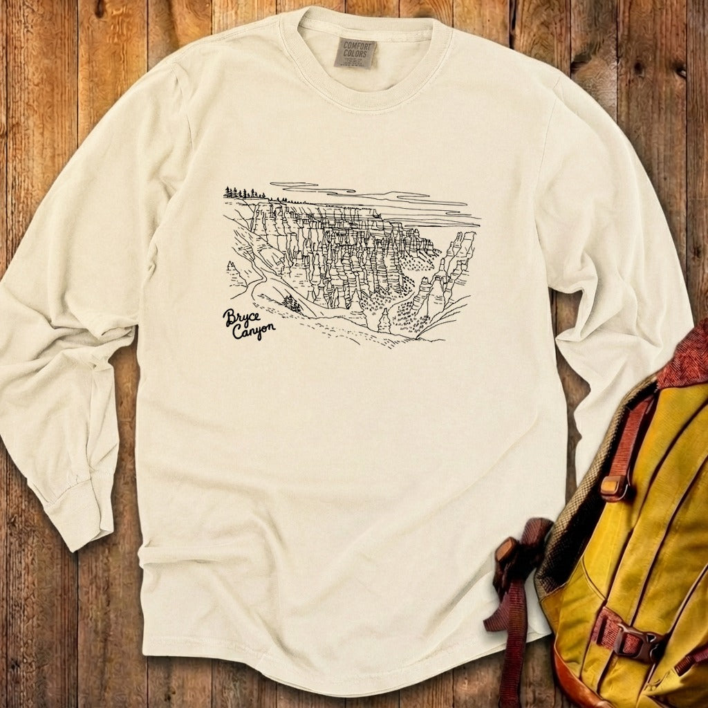Bryce Line Drawing Cotton Long Sleeve product image 23