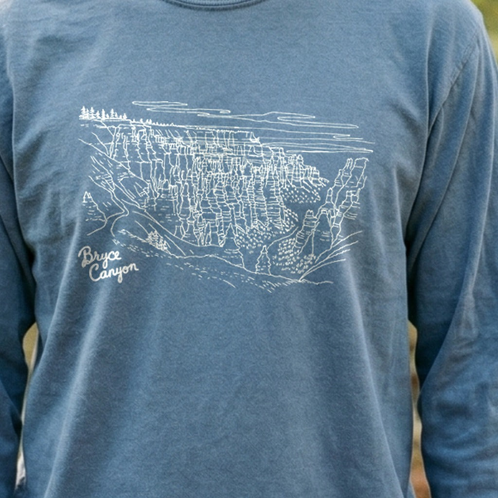 Bryce Line Drawing Cotton Long Sleeve product image 3