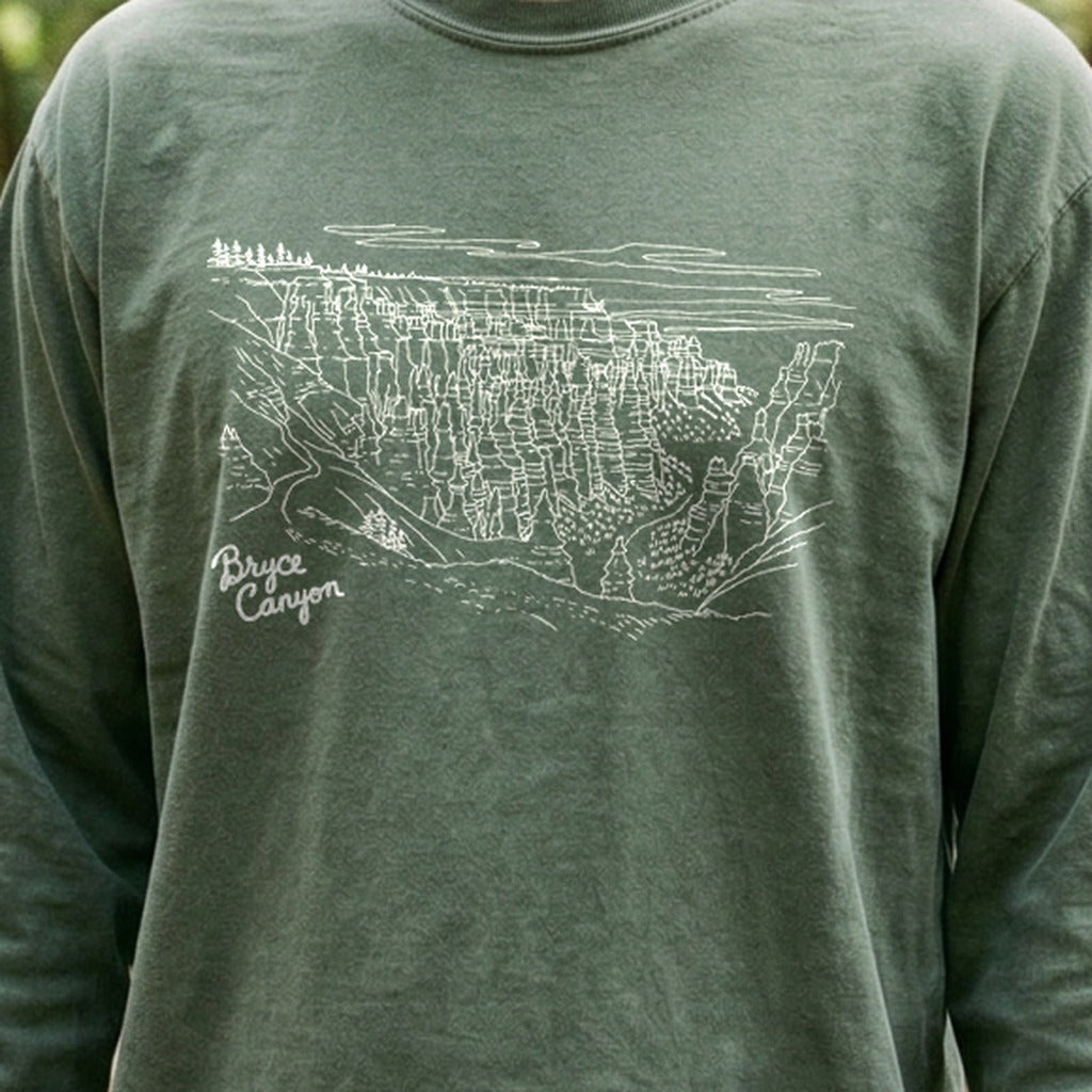 Bryce Line Drawing Cotton Long Sleeve product image 4