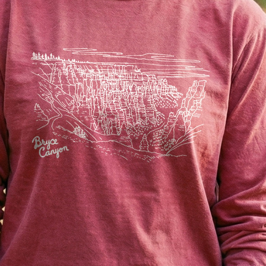 Bryce Line Drawing Cotton Long Sleeve product image 5