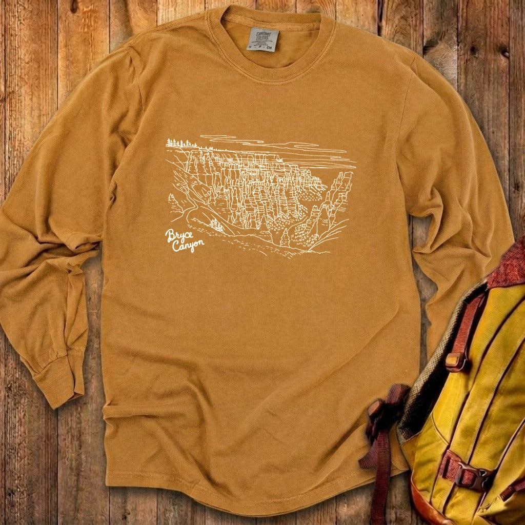 Bryce Line Drawing Cotton Long Sleeve product image 25