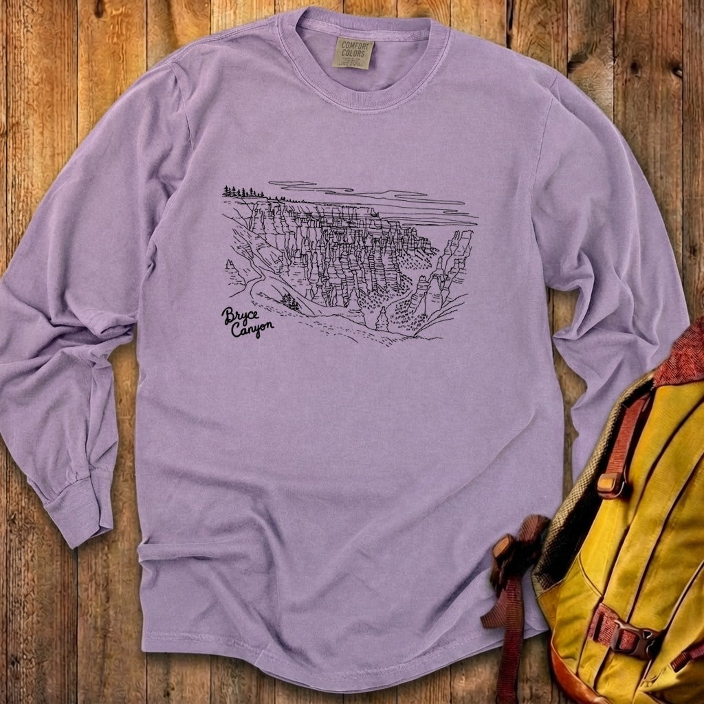 Bryce Line Drawing Cotton Long Sleeve product image 27