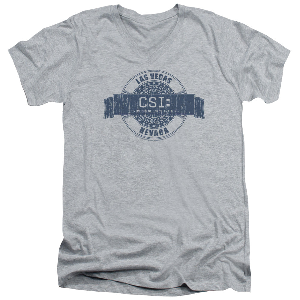 CSI - Vegas Badge Adult Slim Fit V Neck Cotton product image 1