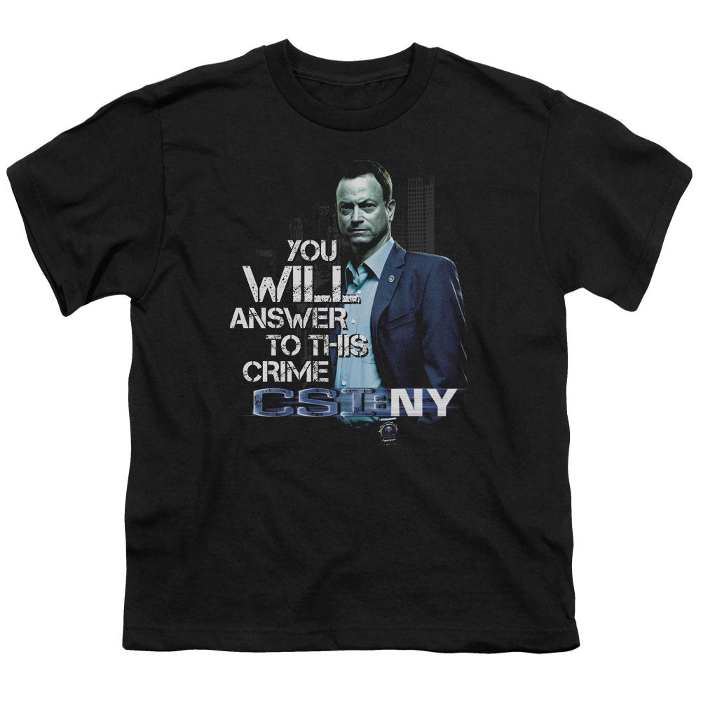CSI NY - You Will Answer Youth Short Sleeve product image 1