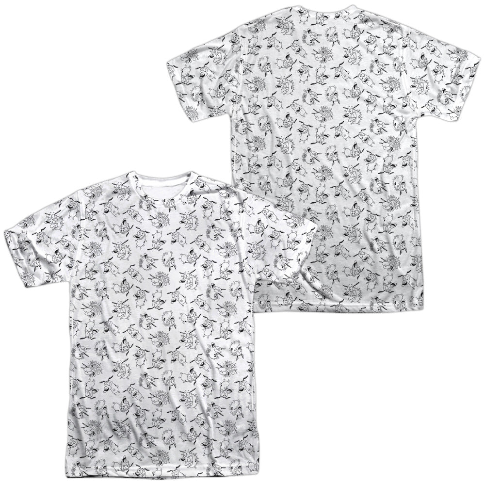 Courage The Cowardly Dog - Scream Pattern (Front - Back product image 1