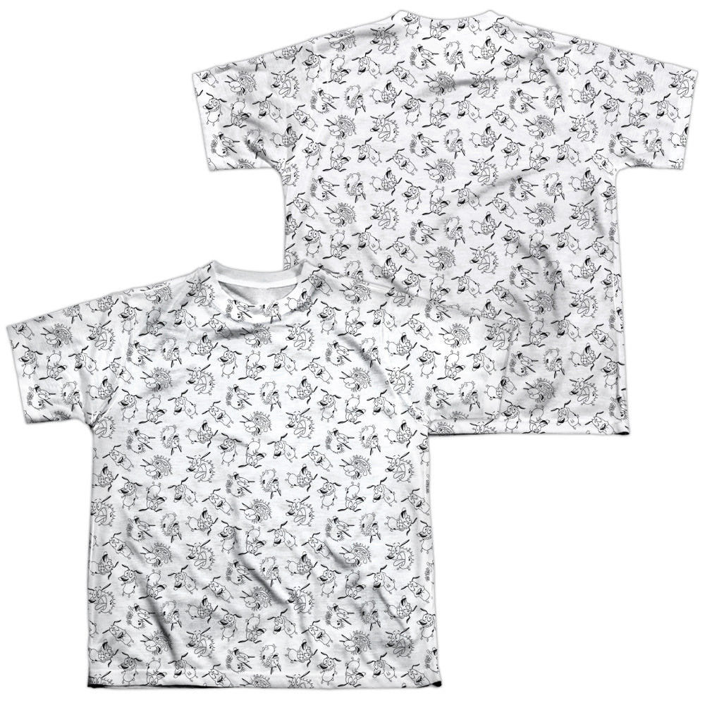 Courage The Cowardly Dog - Scream Pattern (Front - Back product image 1