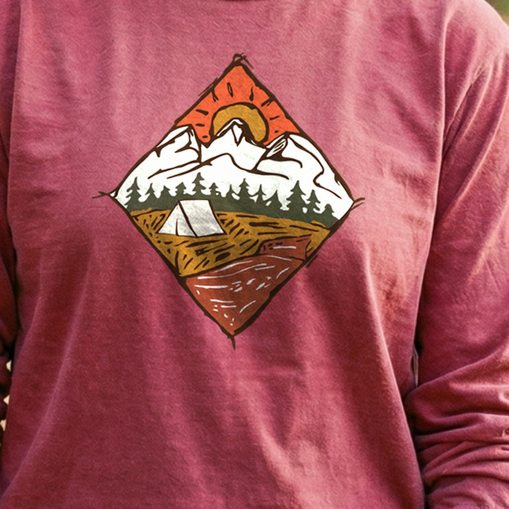 Camping Illustration Cotton Long Sleeve product image 5