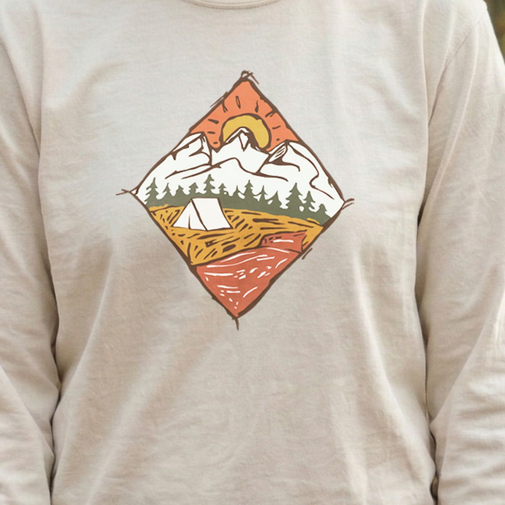 Camping Illustration Cotton Long Sleeve product image 6