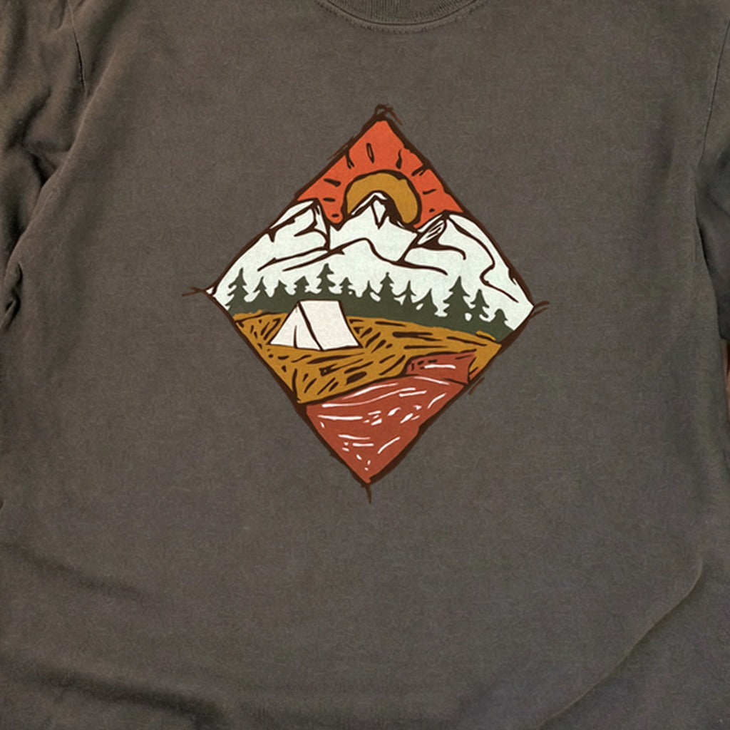 Camping Illustration Cotton Long Sleeve product image 2