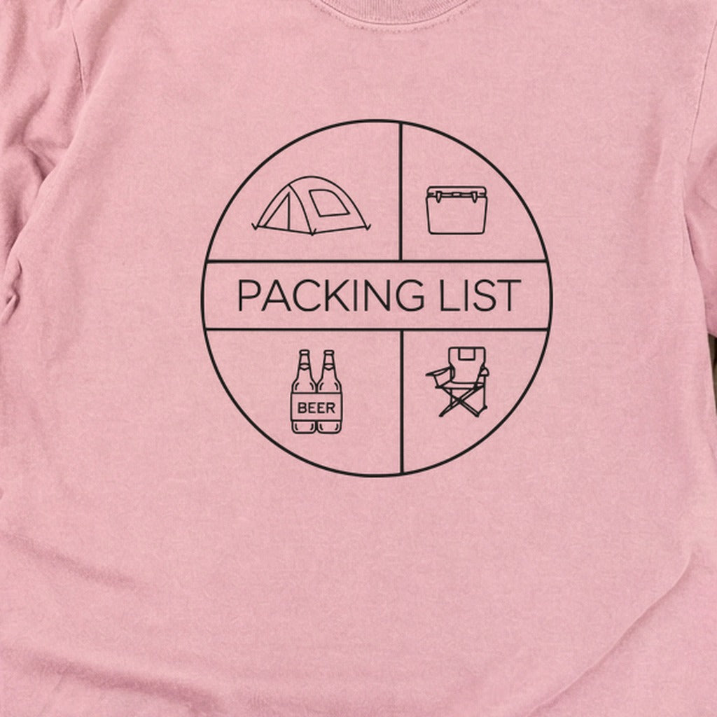 Camping Packing List Cotton Long Sleeve product image 8